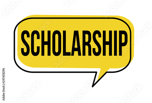 Scholarship speech bubble