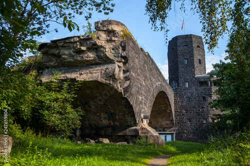 Remains of the Ludendorf Bridge in Remagen