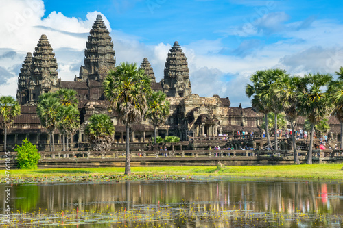 Enjoying a beautiful sunny day in Angkor Wat Temple - Siem Reap  Cambodia