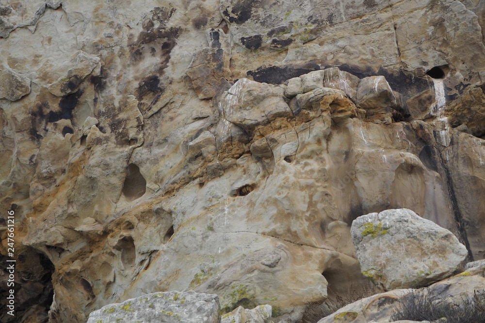 Sandstone rocks, Carrizo Plain 