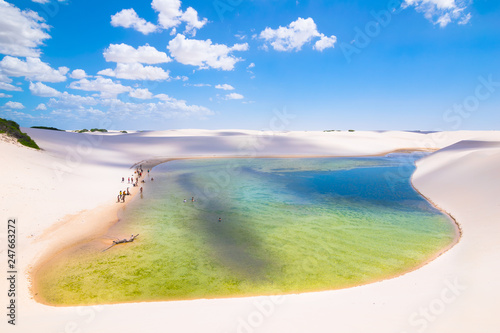 Wonderful view of Lençois Maranhenses National Park - Barreirinhas, Maranhão - Brazil photo