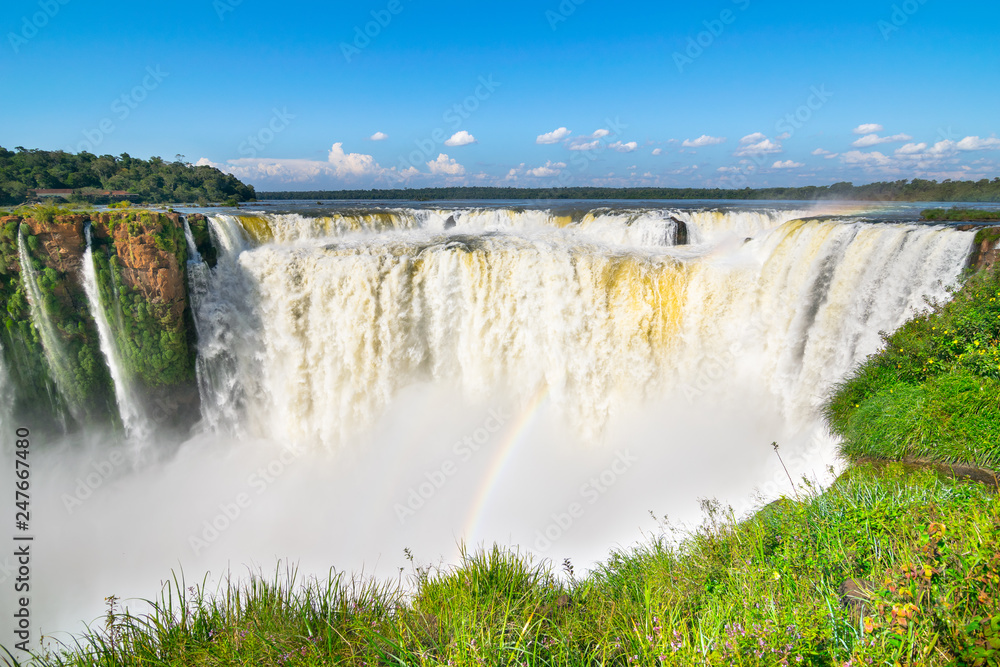 The spectacular Devil's Throat in Iguazu Falls - Puerto Iguazu, Argentina The spectacular Devil's Throat in Iguazu Falls - Puerto Iguazu, Argentina