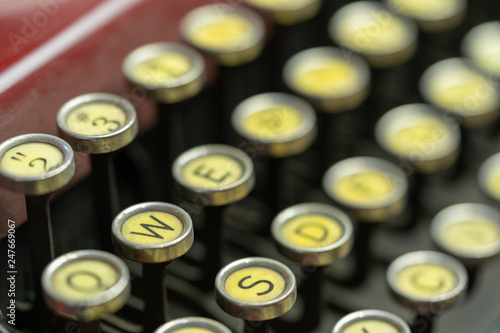 Antique Typewriter Keys