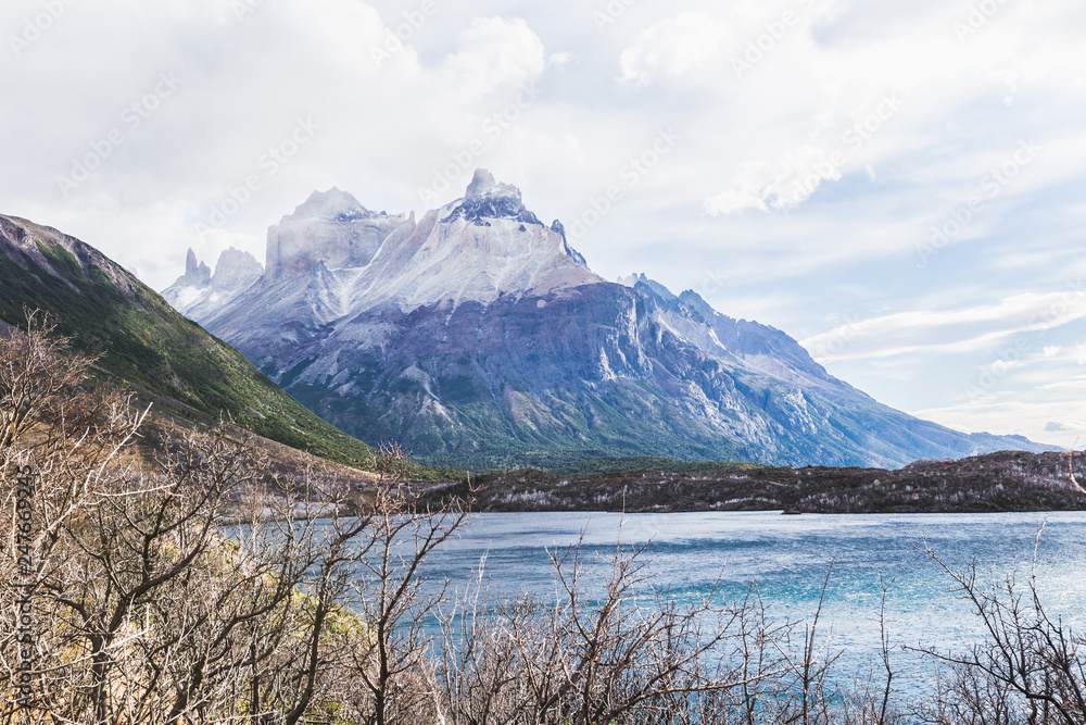 View of the French Valley in Torres del Paine National Park Chile