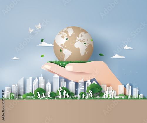 eco friendly , save the earth and world environment day