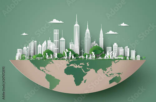 eco friendly , save the earth and world environment day