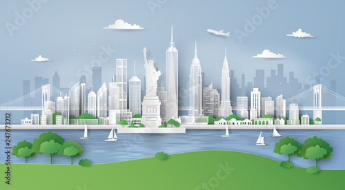  City panorama skyline with urban