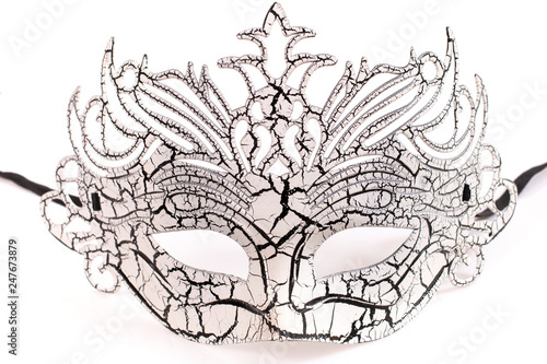 Quadro su tela white venetian mask