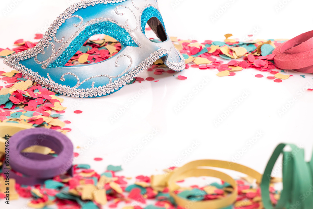 Obraz premium blue venetian mask