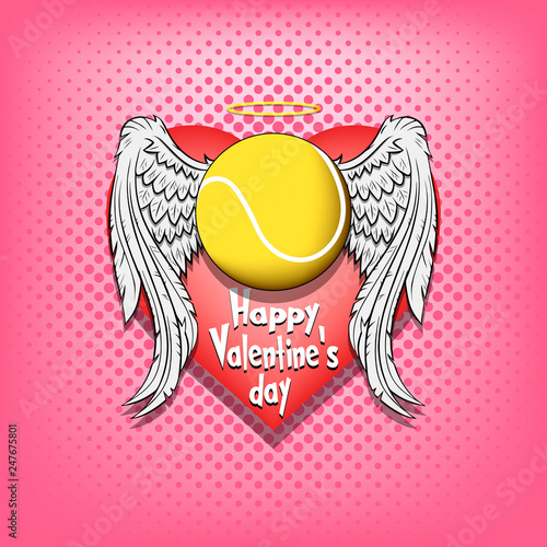 Happy Valentine day and Tennis