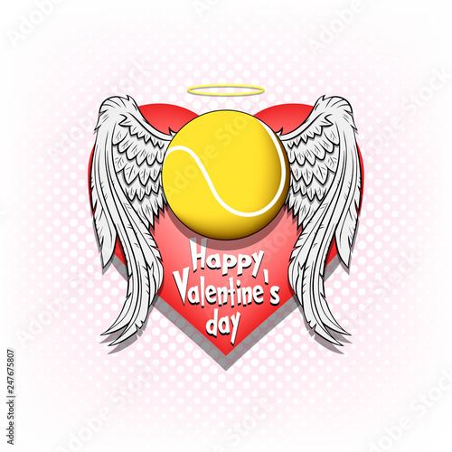 Happy Valentine day and Tennis