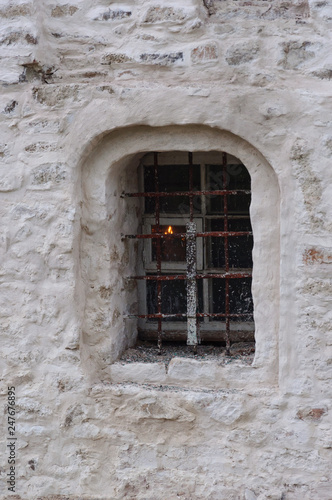 Small window of ancient church