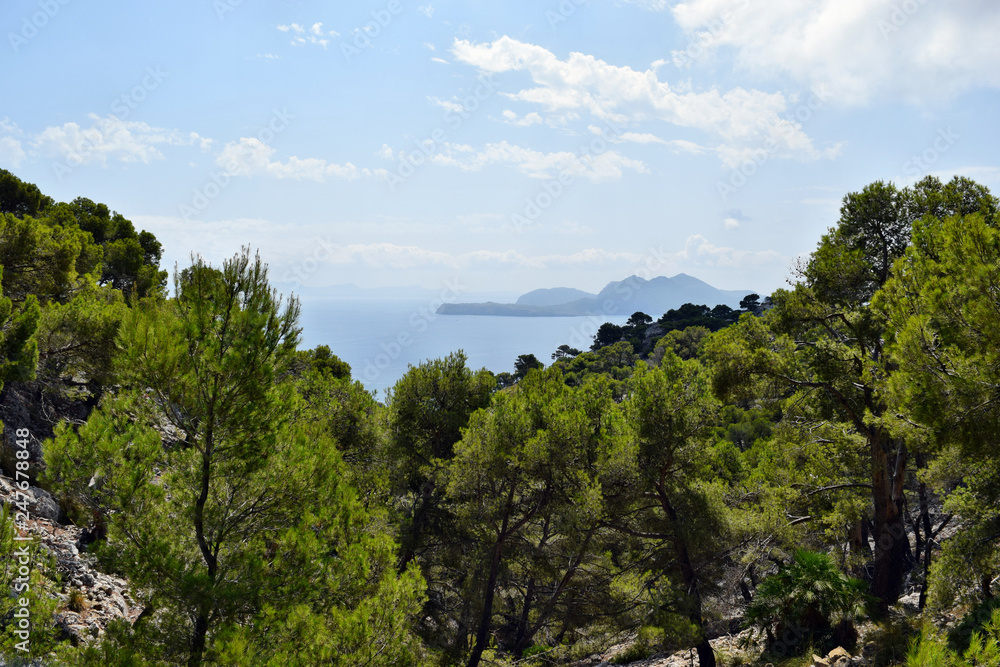  Beautiful sea bay and mountains on Cap Formentor