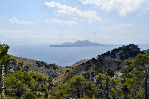  Beautiful sea bay and mountains on Cap Formentor photo