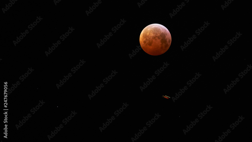 full moon lunar eclipse in the sky full moon lunar eclipse in the sky