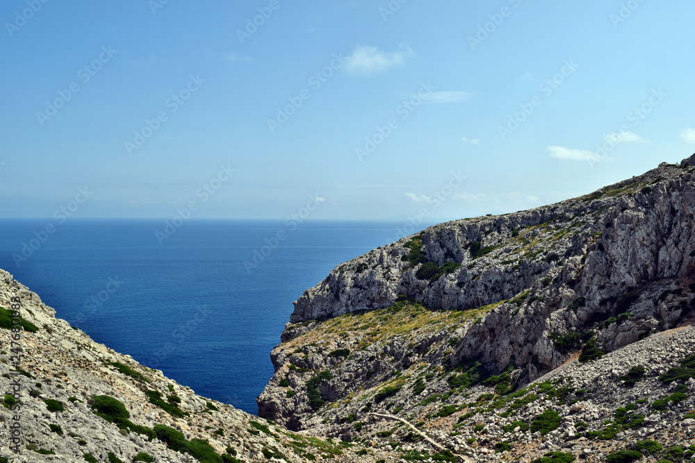 Beautiful sea bay and mountains on Cap Formentor Beautiful sea bay and mountains on Cap Formentor