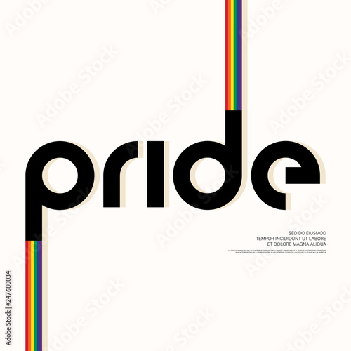 LGBT community poster layout design template background