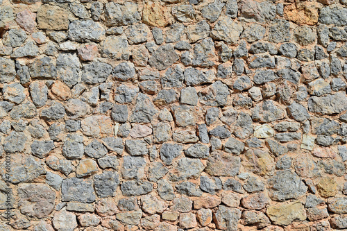 Stone wall closeup background