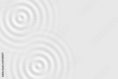 Abstract soft background, texture of white liquid ring or white cream surface