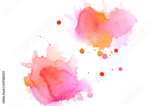 pink watercolor. © caanebez