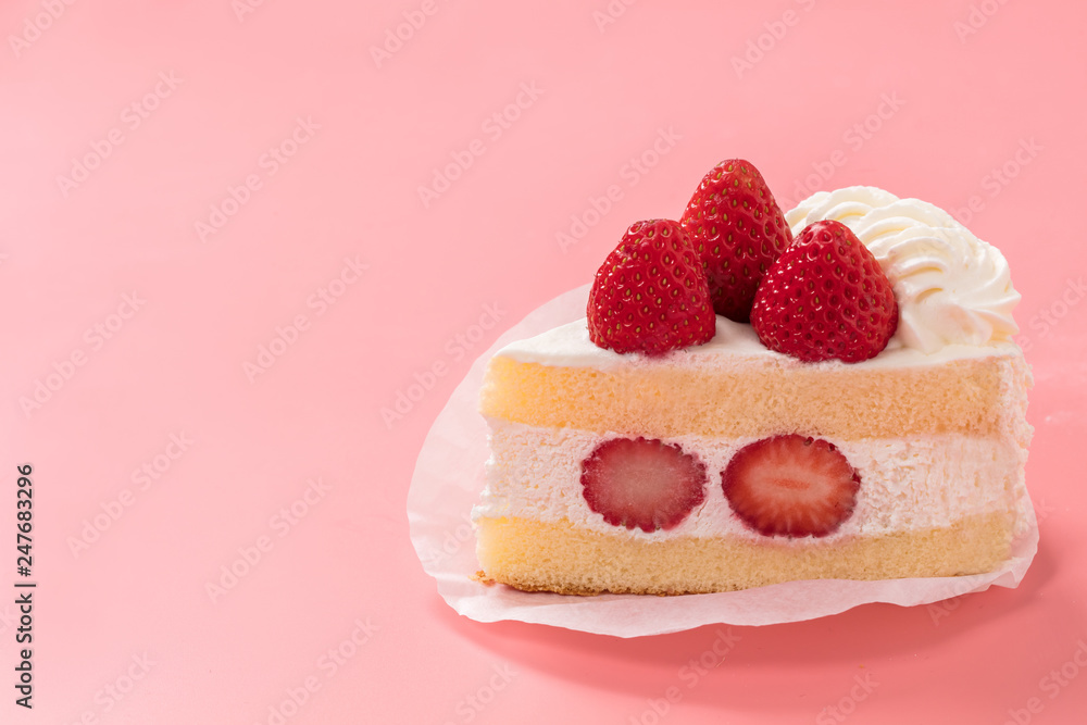 記念日用ピンク背景の可愛いショートケーキ Stock Photo Adobe Stock 記念日用ピンク背景の可愛いショートケーキ Stock Photo Adobe Stock
