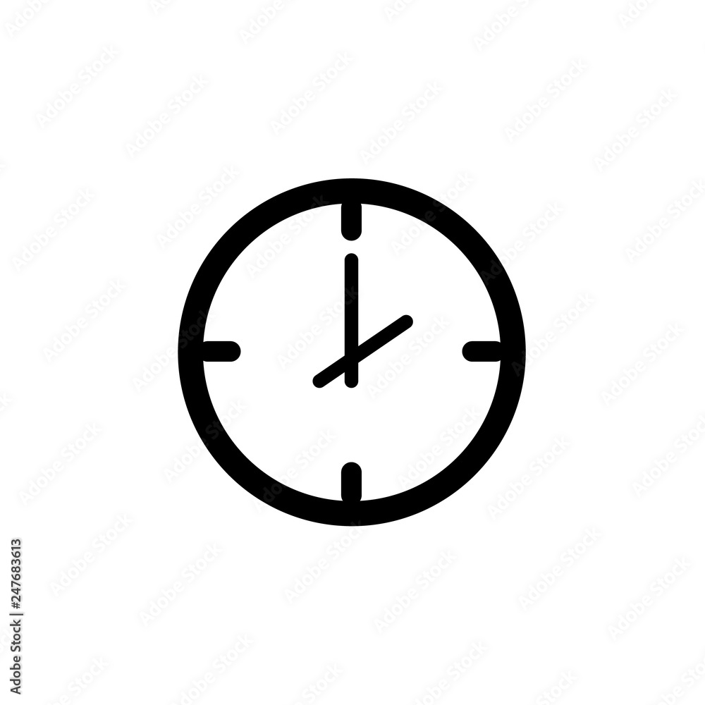 Clock icon Vector illustration, EPS10. Clock icon Vector illustration, EPS10.