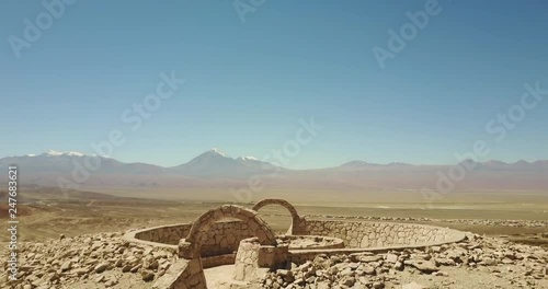 The archaeological site of Pukara de Quitor in Atacama Desert. photo