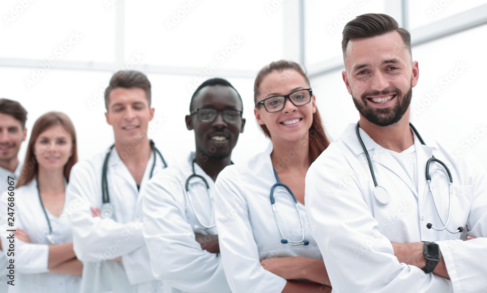 closeup.a group of doctors. closeup.a group of doctors.