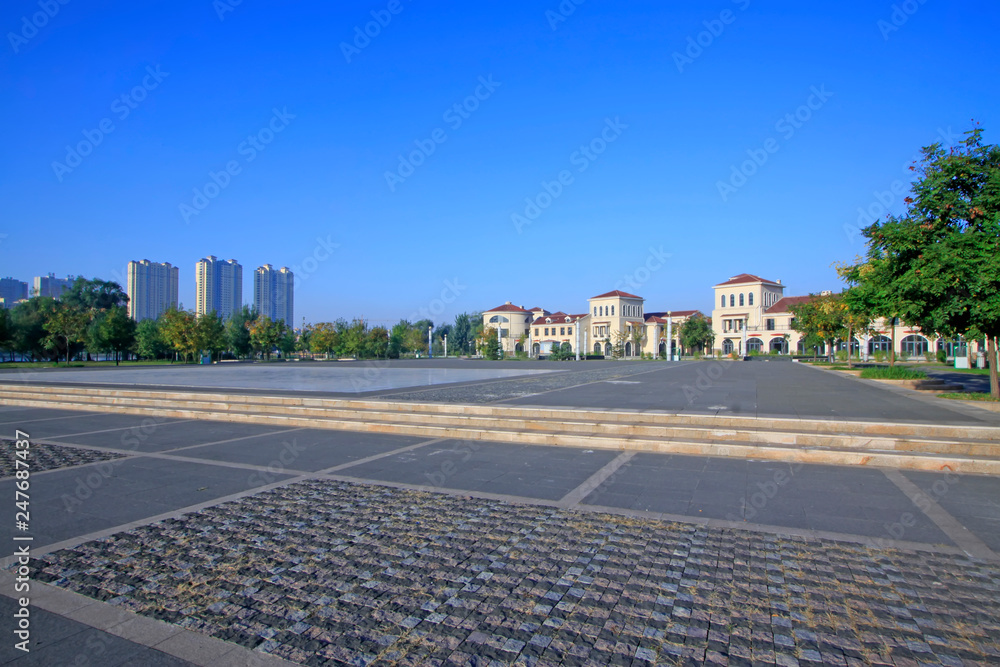 Obraz premium city architectural scenery