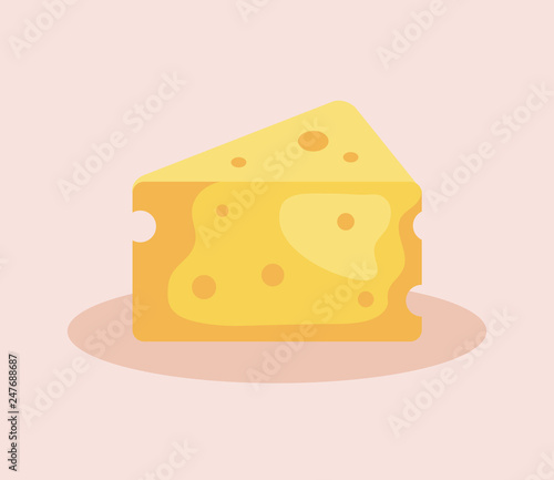 delicious cheese piece icon