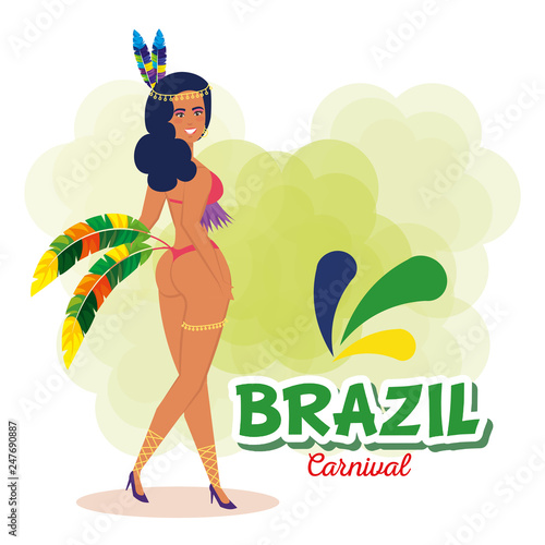 beautiful brazilian garota character