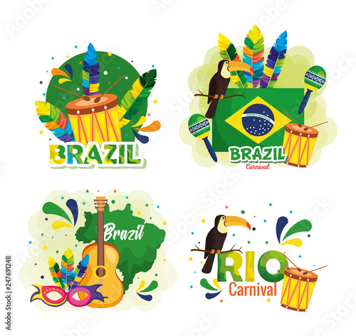 rio carnival brazilian card