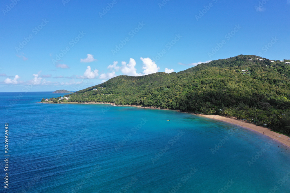 French Guadeloupe. Caribean island.