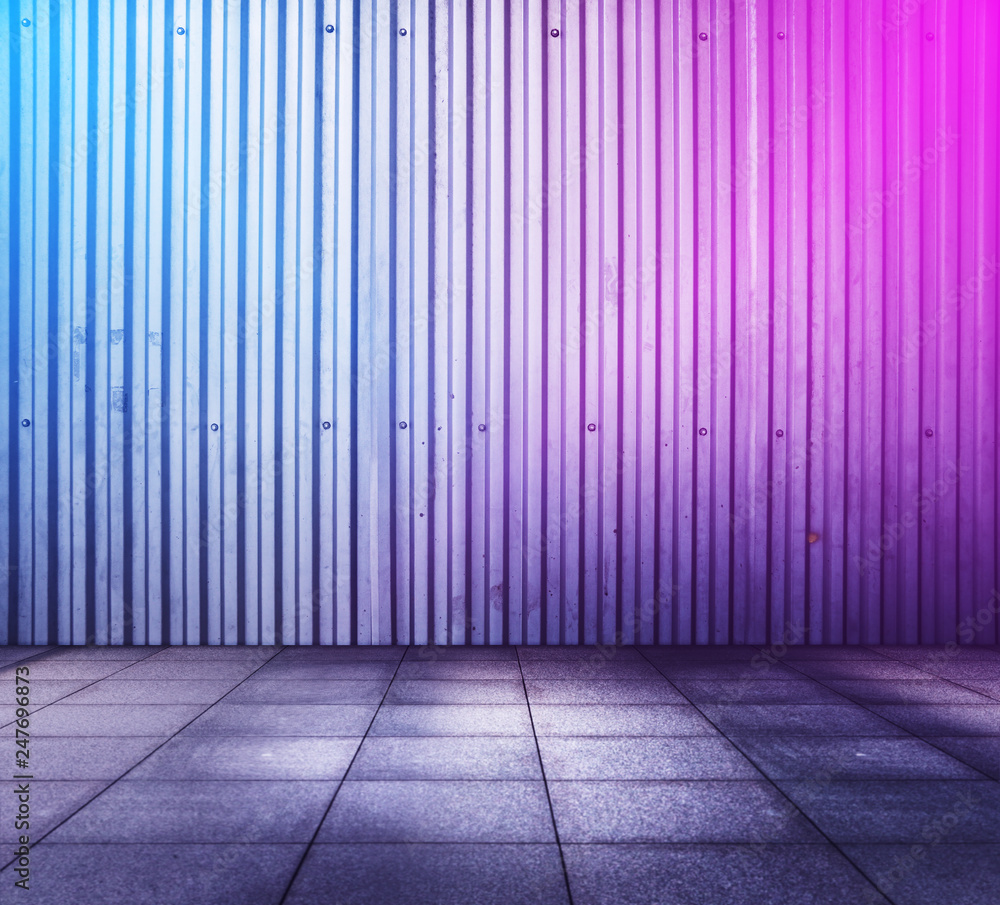 metallic interior with neon lights metallic interior with neon lights