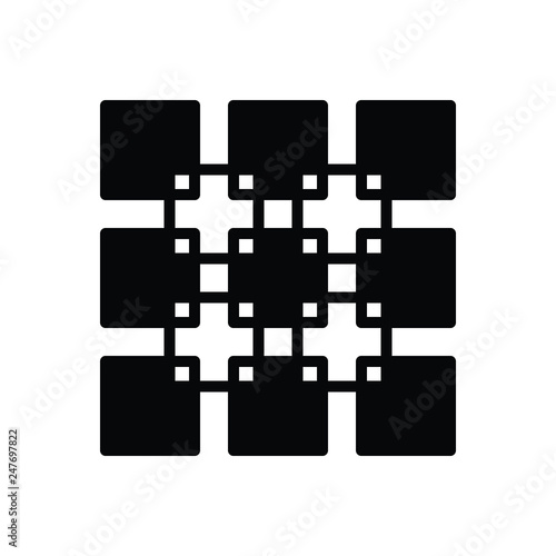 Black solid icon for join 