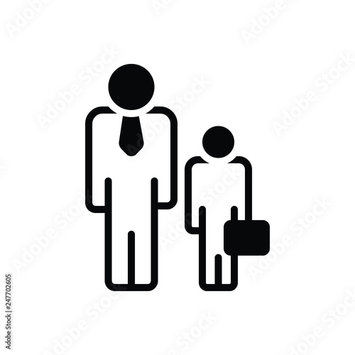 Black line icon for ancillary 