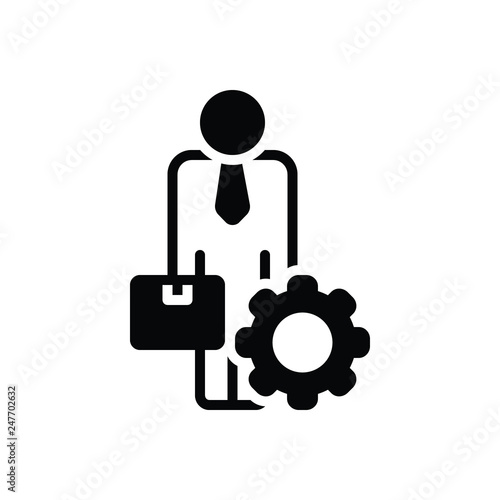 Black line icon for ancillary 