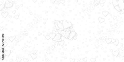 White heart love confettis. Valentine's day explos © Begin Again