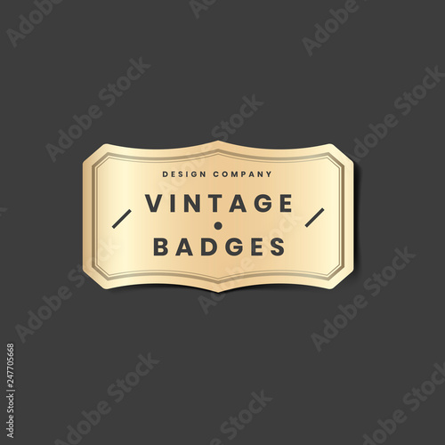 Vintage golden logo
