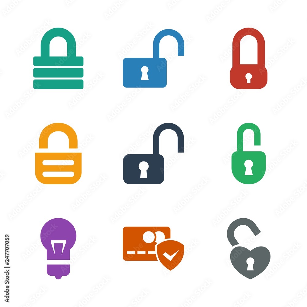 9 padlock icons 9 padlock icons
