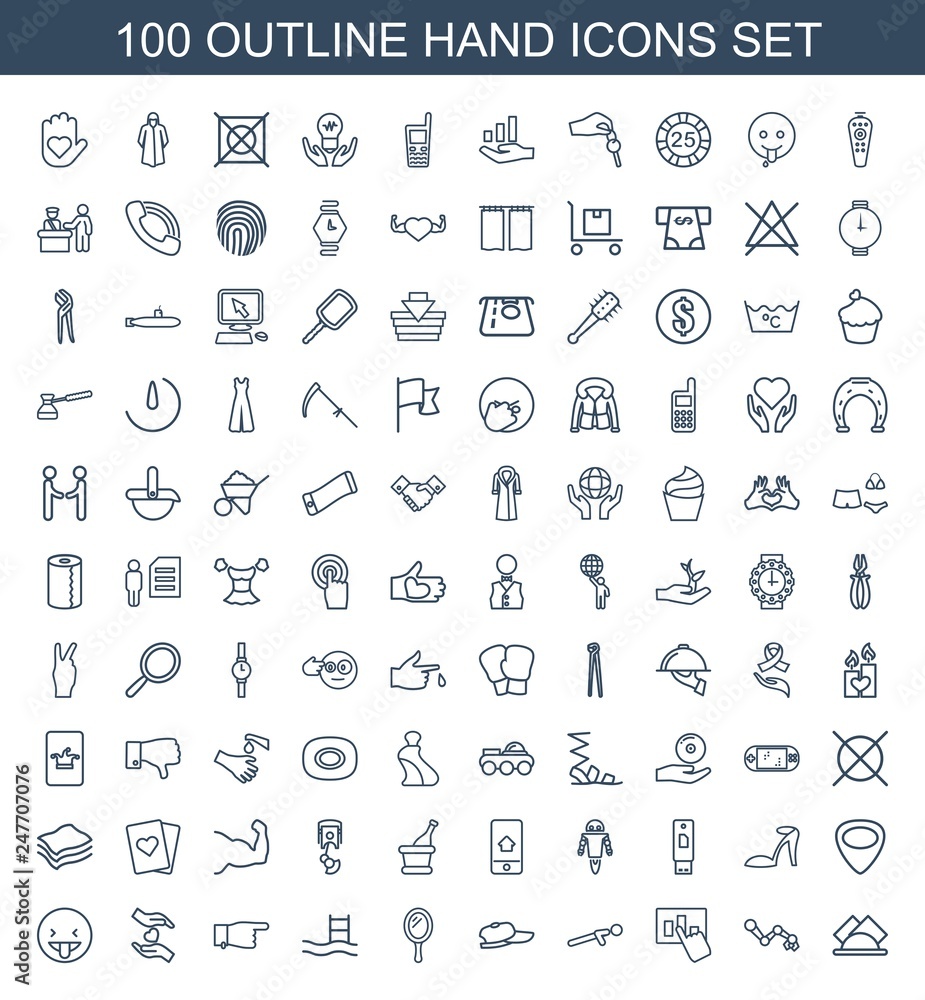 hand icons hand icons