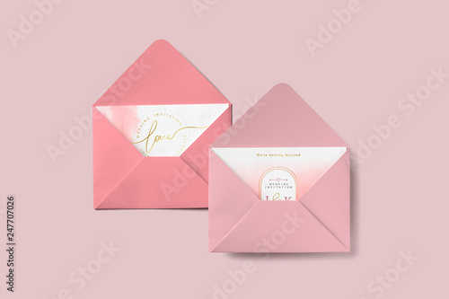 Love cards in envelopes