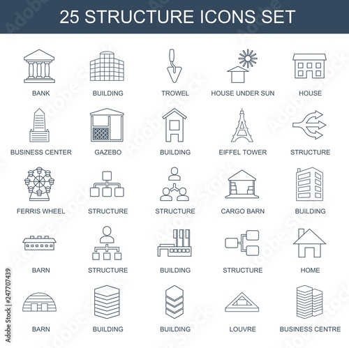 25 structure icons