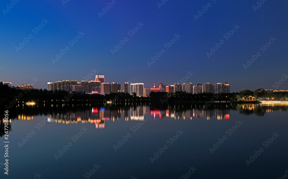 Tangshan city night scene