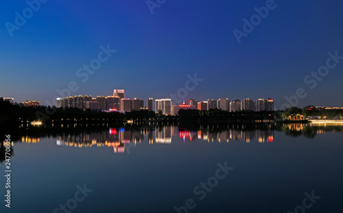 Tangshan city night scene