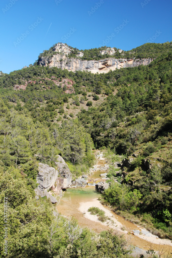 A mountain terrain of Siurana in Priorat, Spain A mountain terrain of Siurana in Priorat, Spain