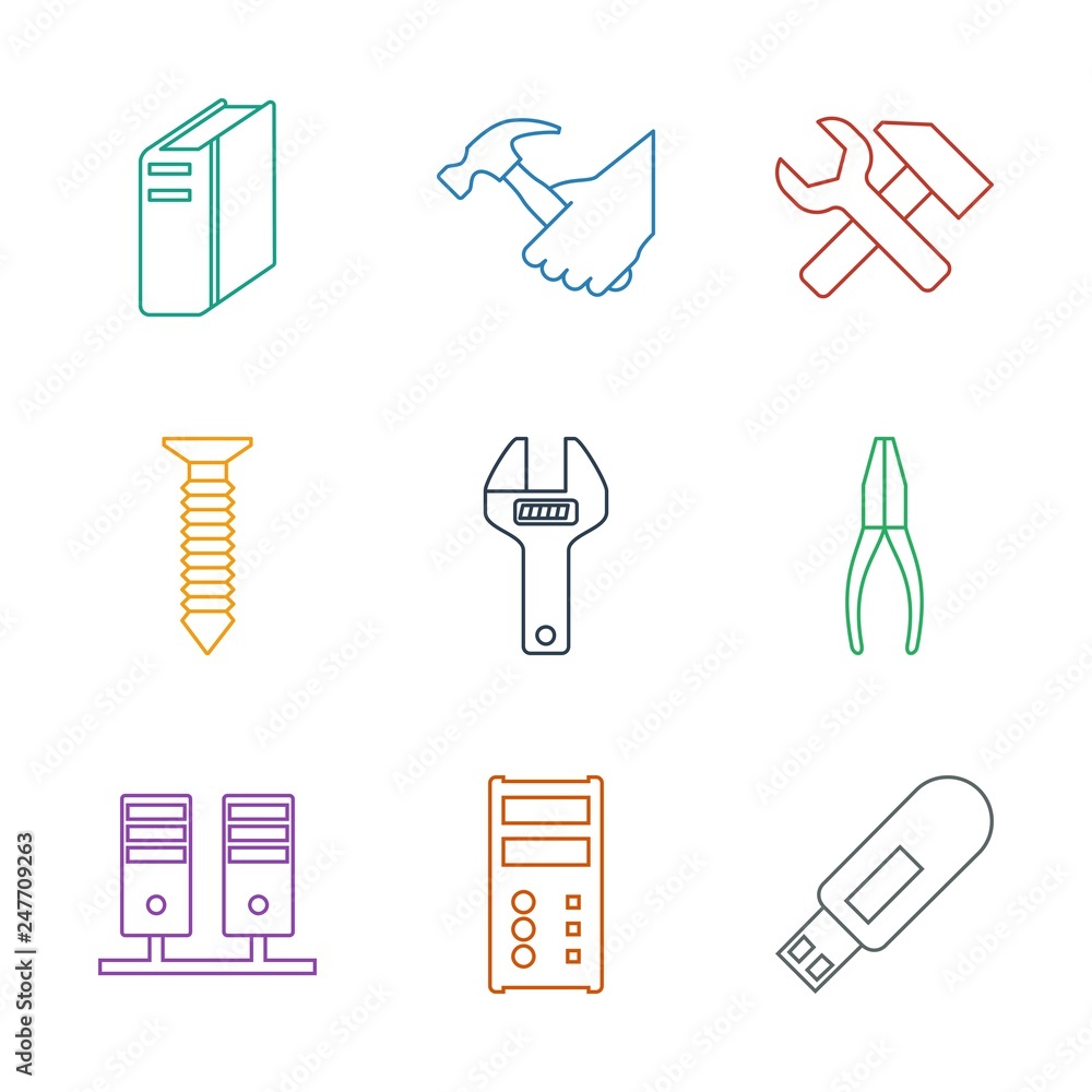 Obraz premium hardware icons
