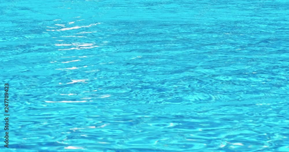 Surface of blue swimming pool Surface of blue swimming pool