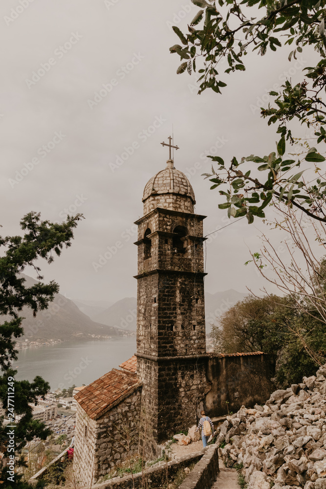 30 nov 2018.Kotor.church of Our Leady of Remedy in Kotor.Montenegro. - Image.