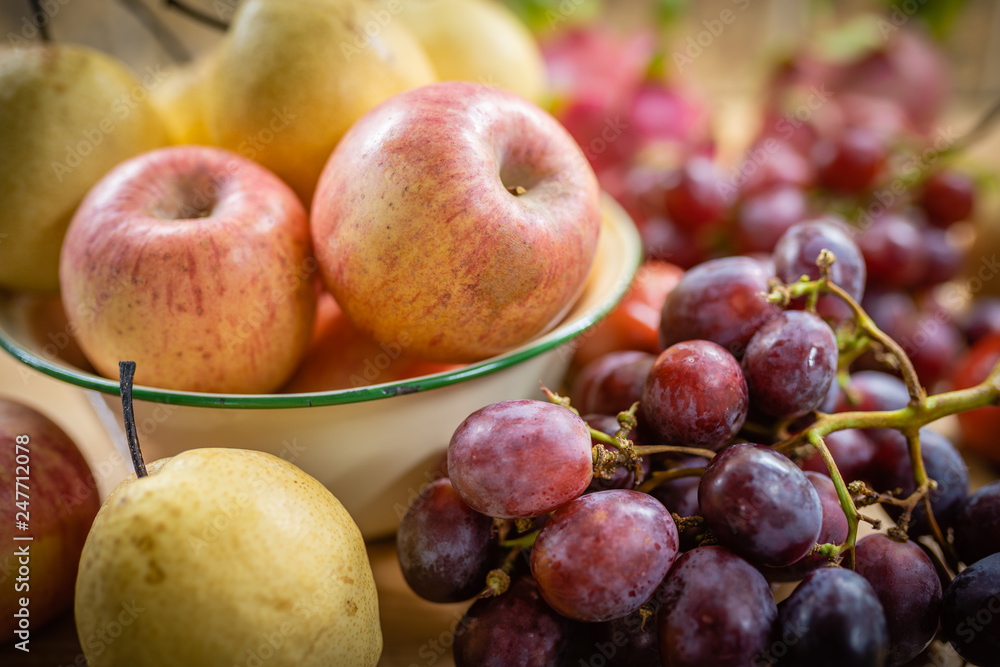 Close up of many kind of fruit. Close up of many kind of fruit.